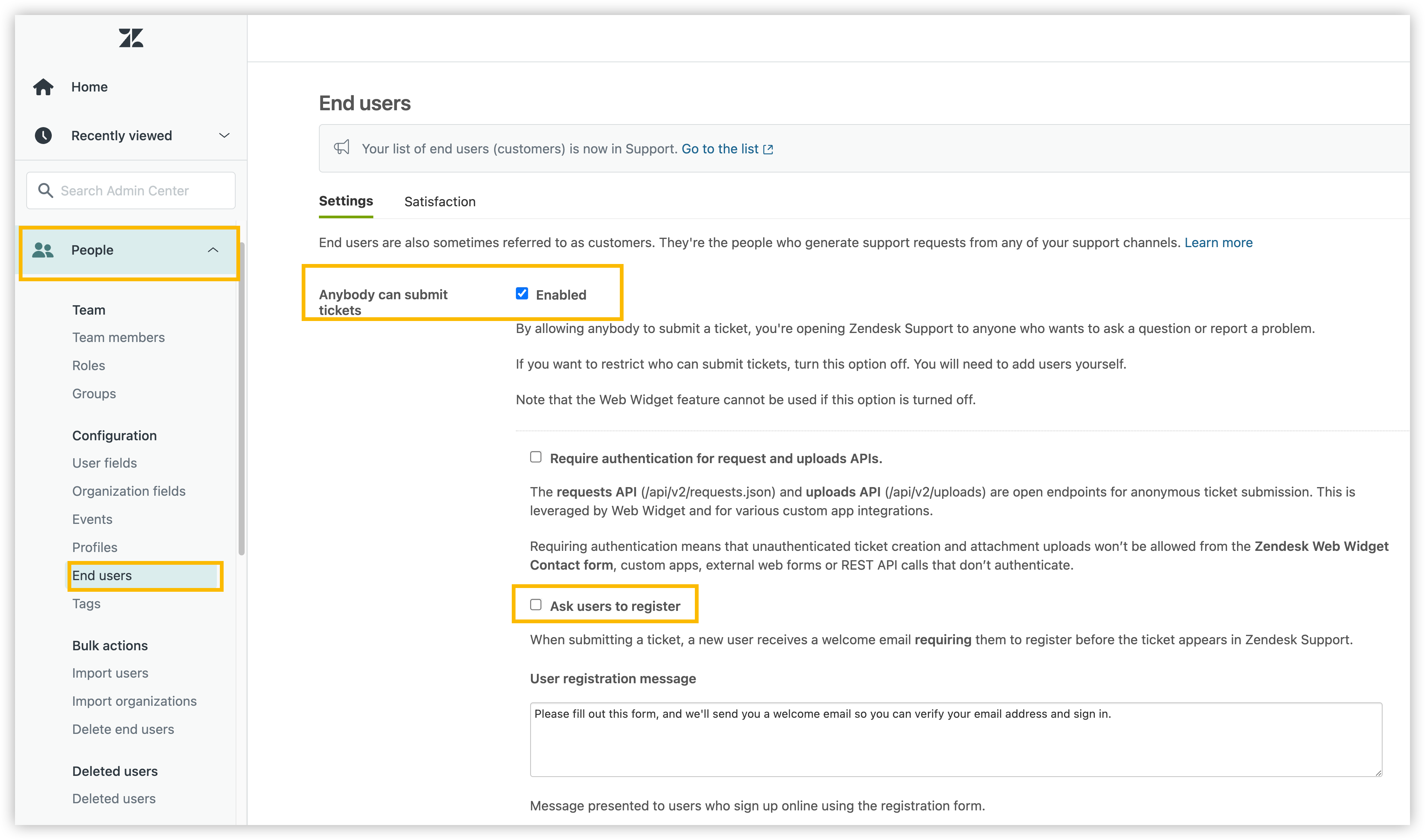 Deleting tickets – Zendesk help