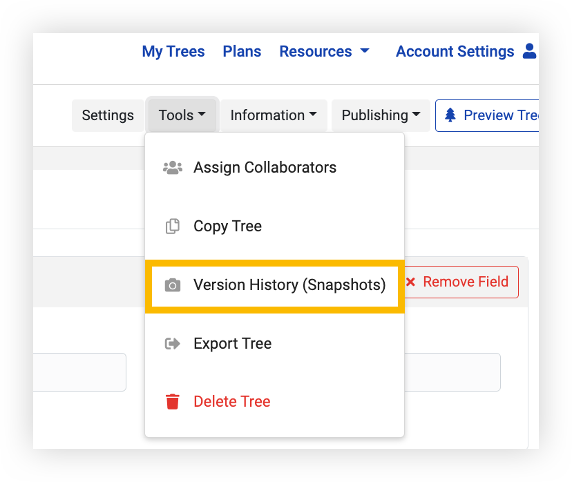 Undo/Recovery using the Snapshots Tool Zingtree